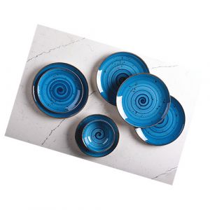 Service à table 24 pièces porcelaine en bleu