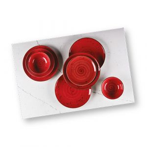 Service à table 24 pièces porcelaine en rose