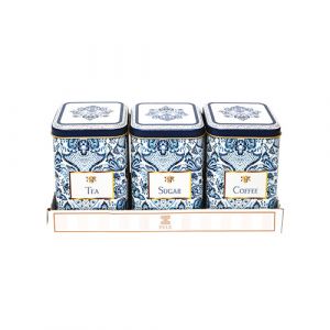 Lot de 3 boites de sucre café et thé