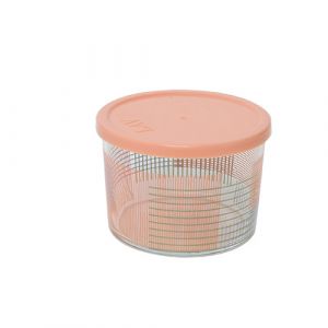 Pot en verre avec couvercle en plastique