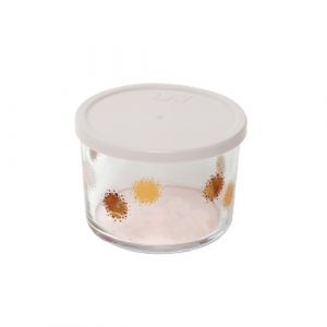 Pot en verre avec couvercle en plastique