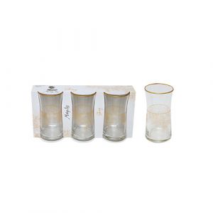 Lot de 3 verres gold