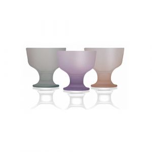 Lot de 3 coupes en verre