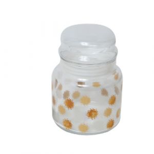 Pot en verre avec couvercle