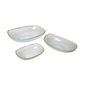Lot de 9 raviers en verre