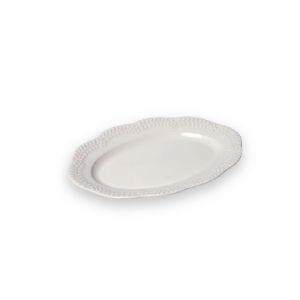 Assiette ovale en porcelaine