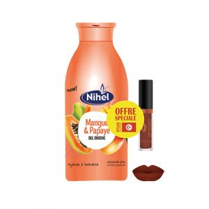 Lot de gel douche et lip gloss
