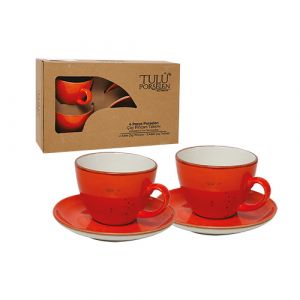 Service à café en orange