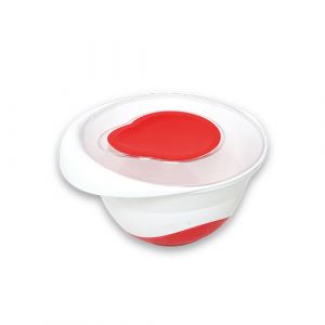 Bol mixeur en plastique avec couvercle