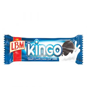 Lot de 3 biscuits cacaotés fourrés vanille 