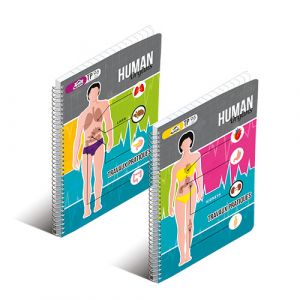 Cahier polypro piqué bleu 