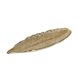 Plat de présentation forme feuille