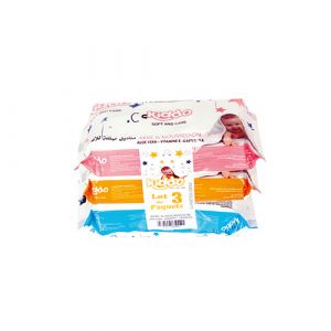 Lot de 3 lingettes bébé