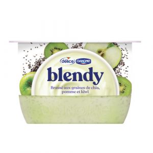 Yaourt blendy pomme kiwi et chia