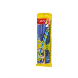 Poch 5 stylos à bille bleu  
