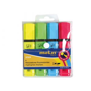 Lot de 4 marqueurs fluo