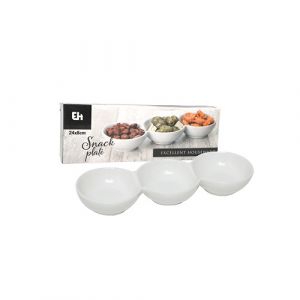 Plat en porcelaine avec trois compartiments