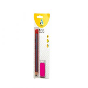 Lot de 3 crayons noir avec un taille crayon