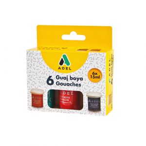 Lot de 6 boîtes de gouache