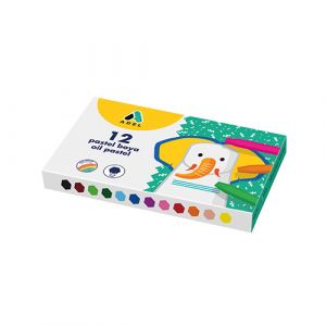 Lot de 12 crayons pastel