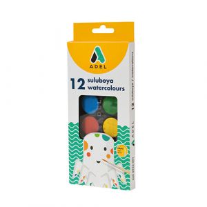 Boîte de peinture gouache de 12 couleurs