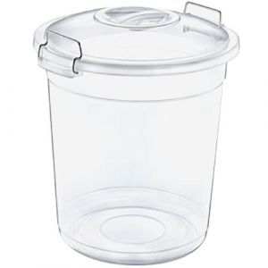 Seau transparent avec couvercle