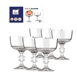 Coffret de 6 coupes à glace en verre