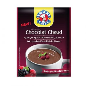 Préparation chocolat chaud fruit bois