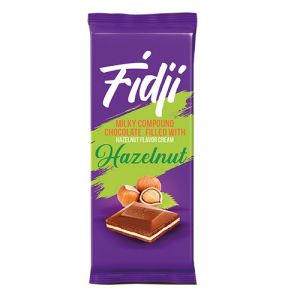 Tablette chocolat fourree gout noisette