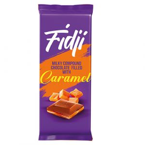 Tablette chocolat fourré caramel