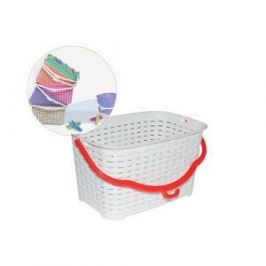Corbeille pinces à linge rotin