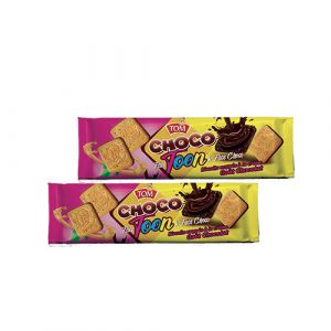 Biscuit nappé chocolat