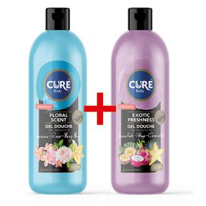 Lot gel douche avec gel lavant