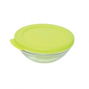 Bol en verre avec couvercle en plastique