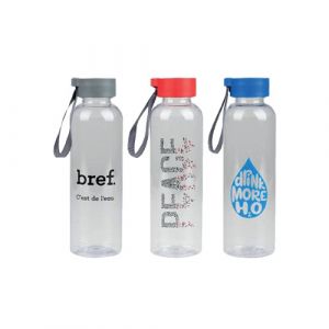 Bouteille en plastique avec couvercle