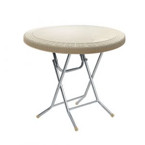 Table ronde en plastique