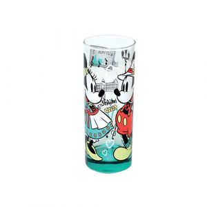 Verre à eau vert mickey mouse