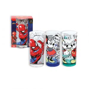 Verre à eau rouge mickey mouse