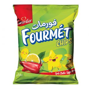 Lot de 6 chips fourmet cili lemon