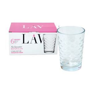 Lot de 6 verres à eau