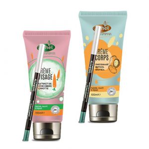 Contour lévres avec créme mains