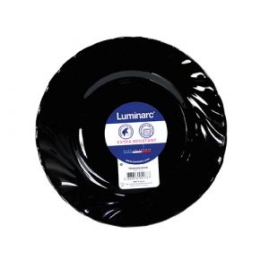 Assiette plate noir