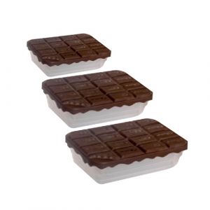 Lot de 3 boites de conservation en plastique