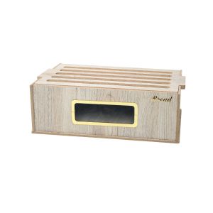 Porte pain avec planche à découper en bois