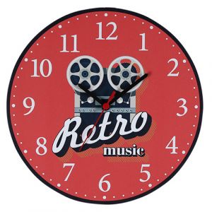 Horloge murale en bois