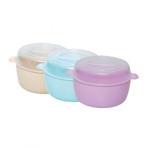 Lot de 3 boites de conservation en plastique avec couvercle