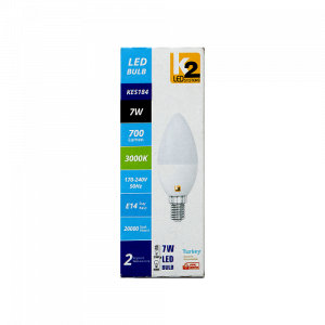 Bougie ampoule LED jaune