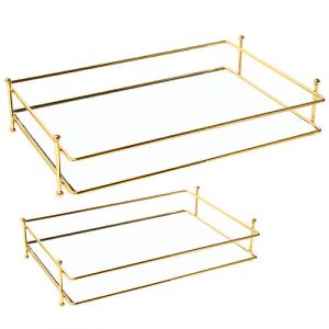 set de 2 plateaux rectangulaire