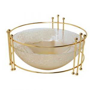Bol de présentation en verre pour fruits