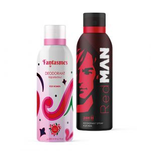 Lot de 2 déodorants homme et femme